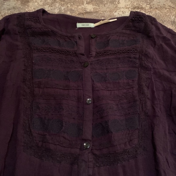 Navy blue blouse by urban outfitters - Picture 2 of 3